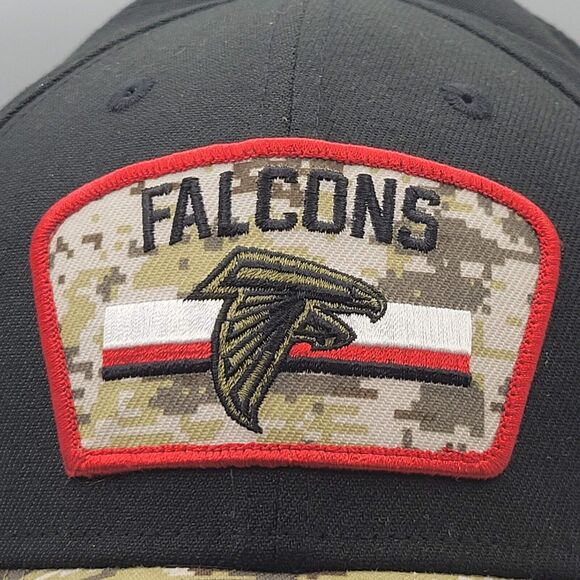New Era Atlanta Falcons Mens 39THIRTY Flex Hat L/XL Camo 2021 Salute To Service - Picture 7 of 14